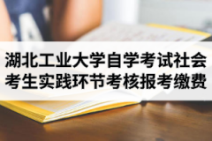 2020年10月湖北工业大学自学考试社会考生（长线）实践环节考核报考缴费通知