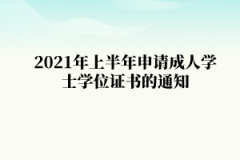 2021年上半年湖北工业大学自学考试申请成人学士学位证书的通知